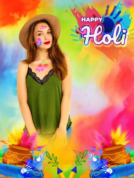 Happy Holi Video Maker Screenshot 2