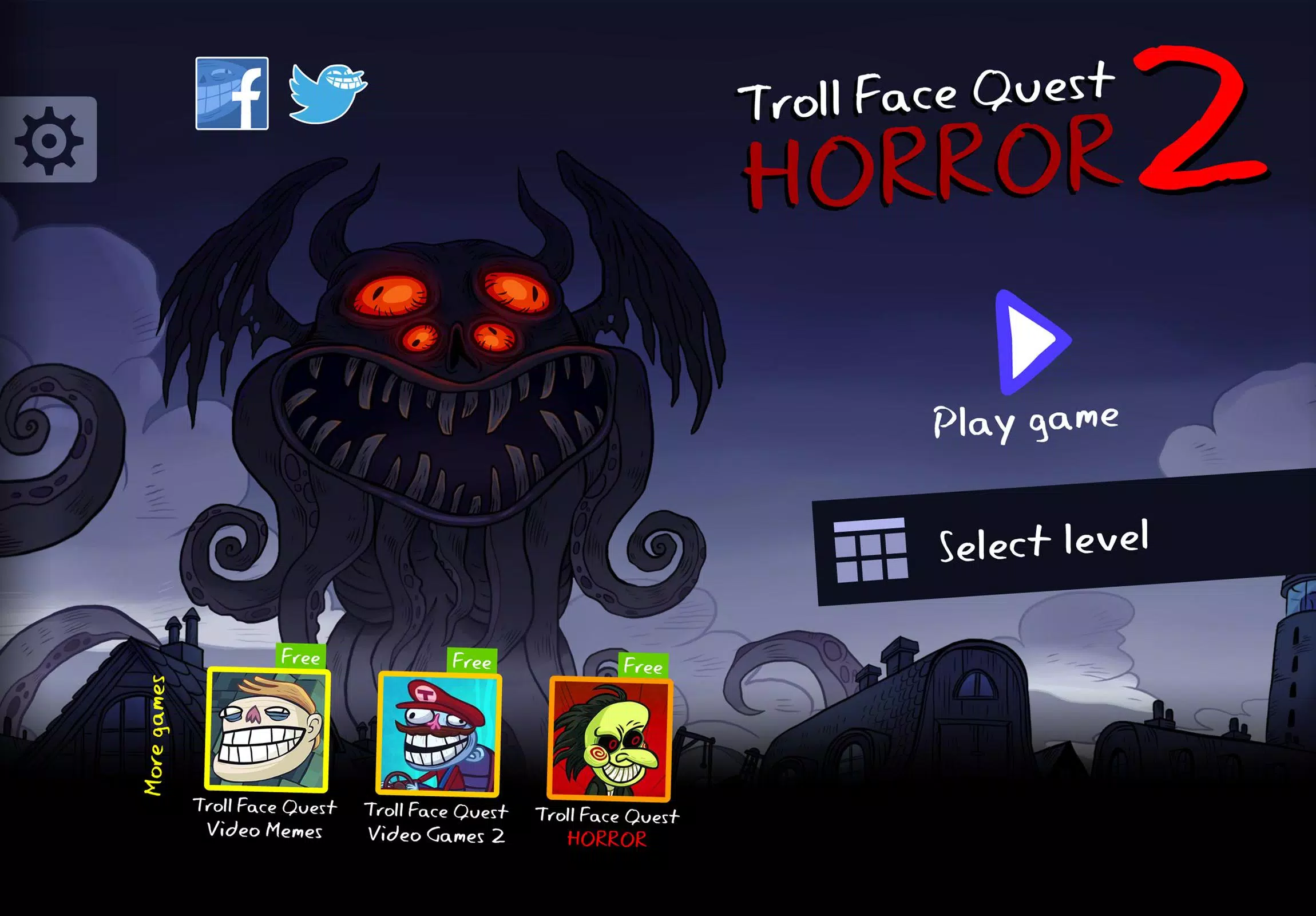 Troll Face Quest: Horror 2 ảnh chụp màn hình 1