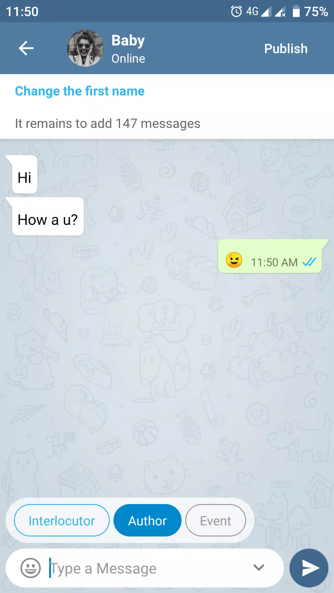 Fake Chat Story Messenger স্ক্রিনশট 4