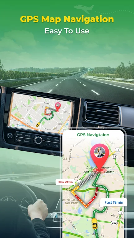 GPS Earth Map Voice Navigation экрана 2