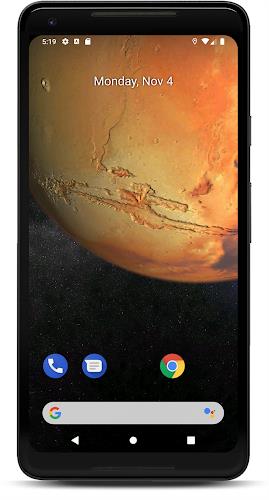 Mars 3D Live Wallpaper ekran görüntüsü 1