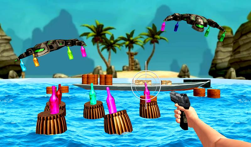 FPS Gun: Bottle Shooting Game Screenshot 2