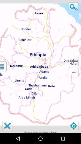 Map of Ethiopia offline экрана 1