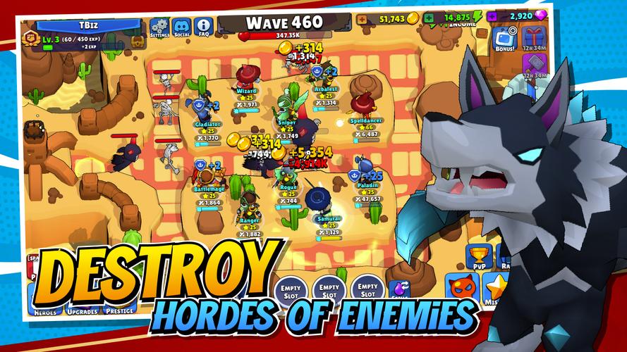 Idle Hero TD Tower Defense RPG应用截图第2张