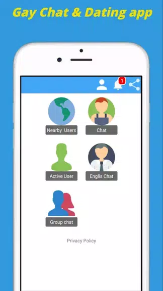 Gay Chat App & Gay Dating App screenshot 1