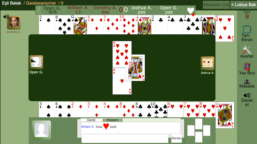 Eşli Batak Online Screenshot 2