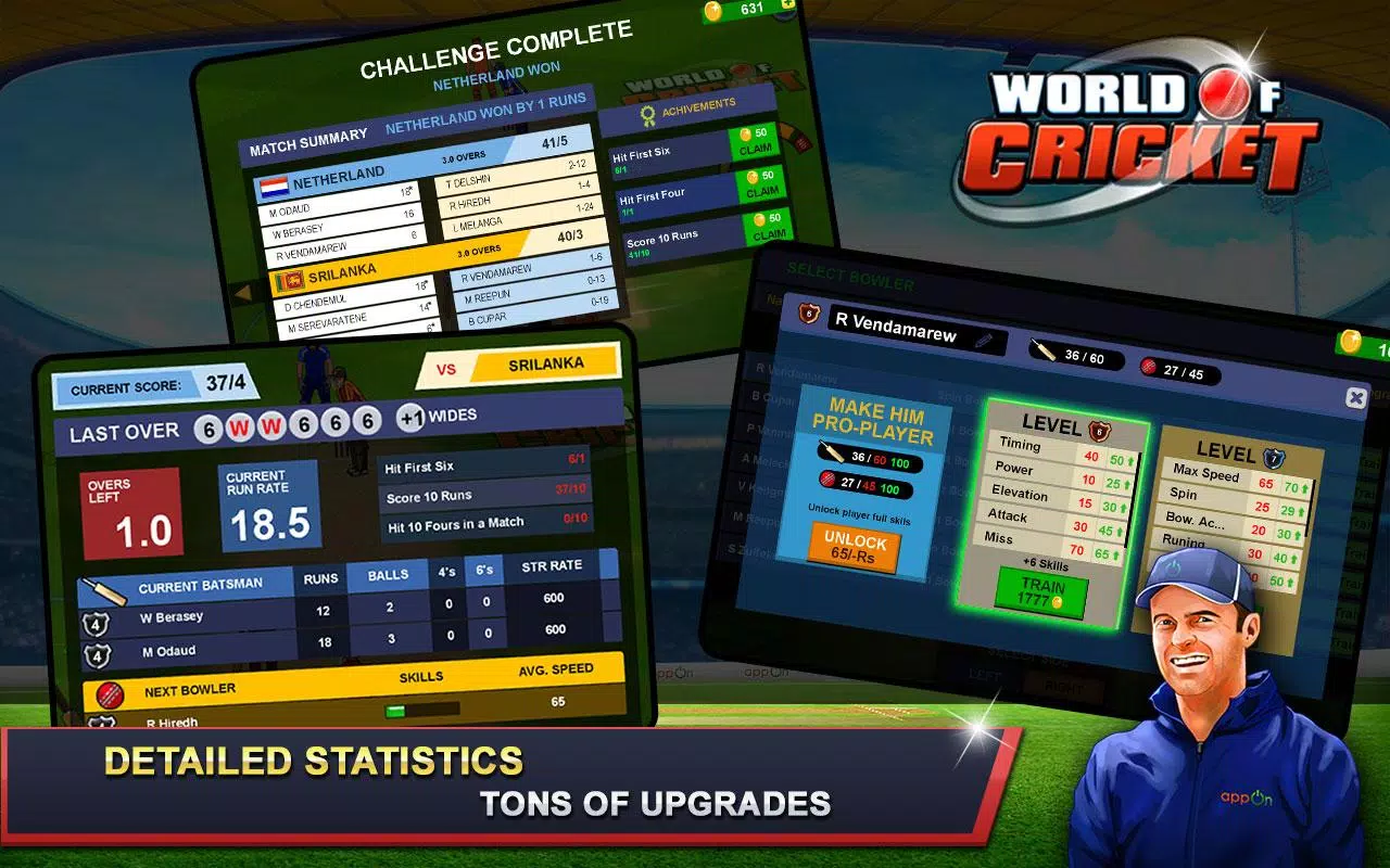 World of Cricket :Championship ảnh chụp màn hình 4