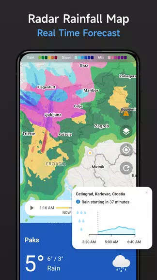 Live Weather & Radar Map ဖန်သားပြင်ဓာတ်ပုံ 4