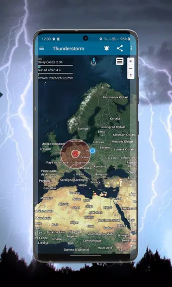 Thunderstorm- weather warnings स्क्रीनशॉट 2