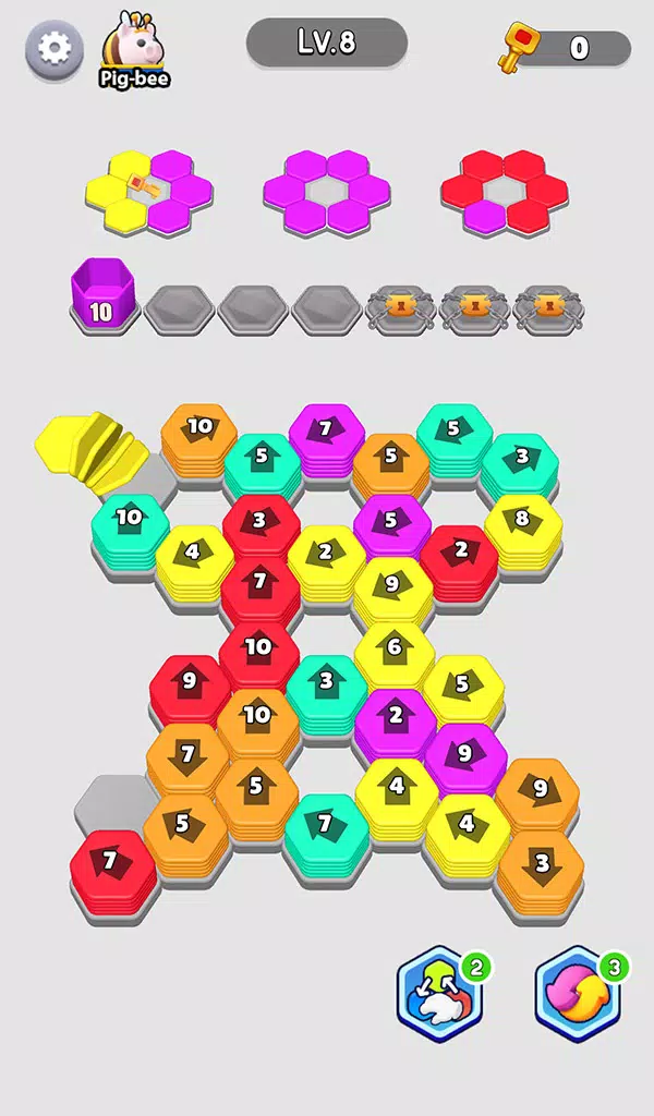 Bee Out - Hexa Away Puzzle Screenshot 3