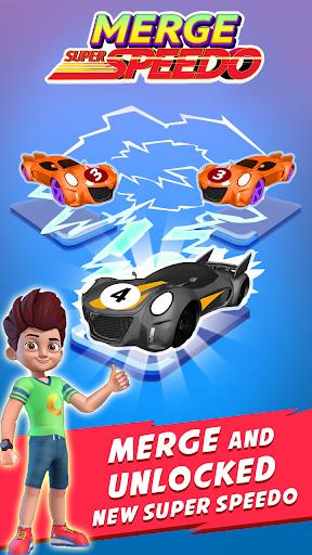 Merge Super Speedo - Kicko Car Tycoon captura de pantalla 