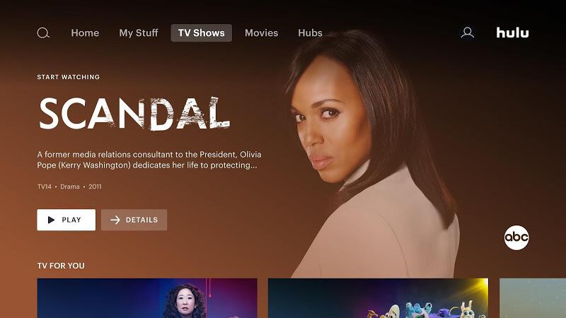 Hulu for Android TV экрана 4