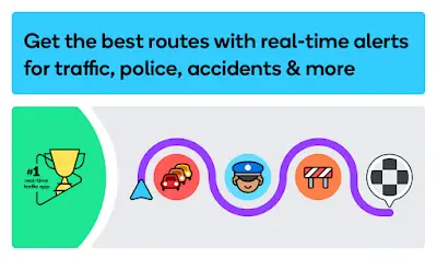 Waze Navigation & Live Traffic Capture d'écran 1