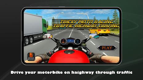 Tricky Moto Highway Driving ekran görüntüsü 1