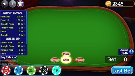 Crazy Four Poker Screenshot 1