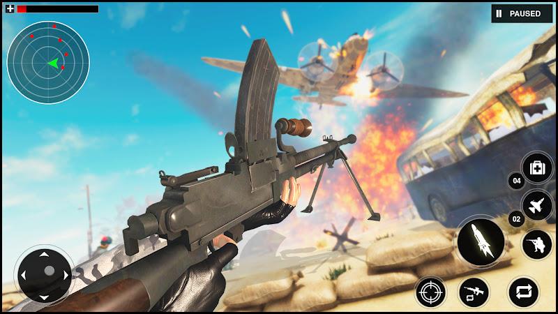 Gunner World War: WW2 Gun Game ဖန်သားပြင်ဓာတ်ပုံ 2