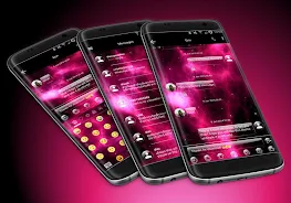 SMS Messages GlassNebula Theme ekran görüntüsü 1