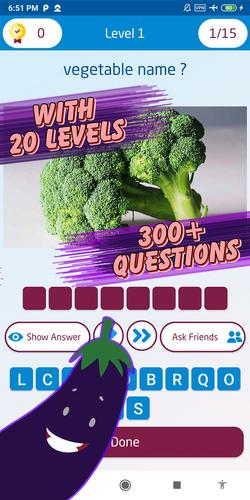 Guess the vegetable game Screenshot 3