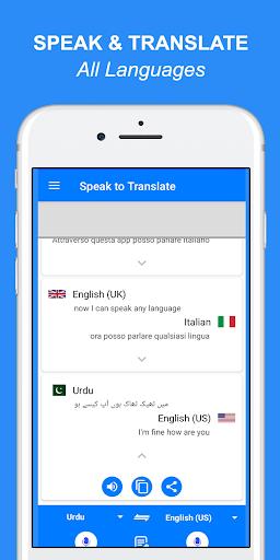 Speak and Translate All languages Voice Translator ảnh chụp màn hình 2