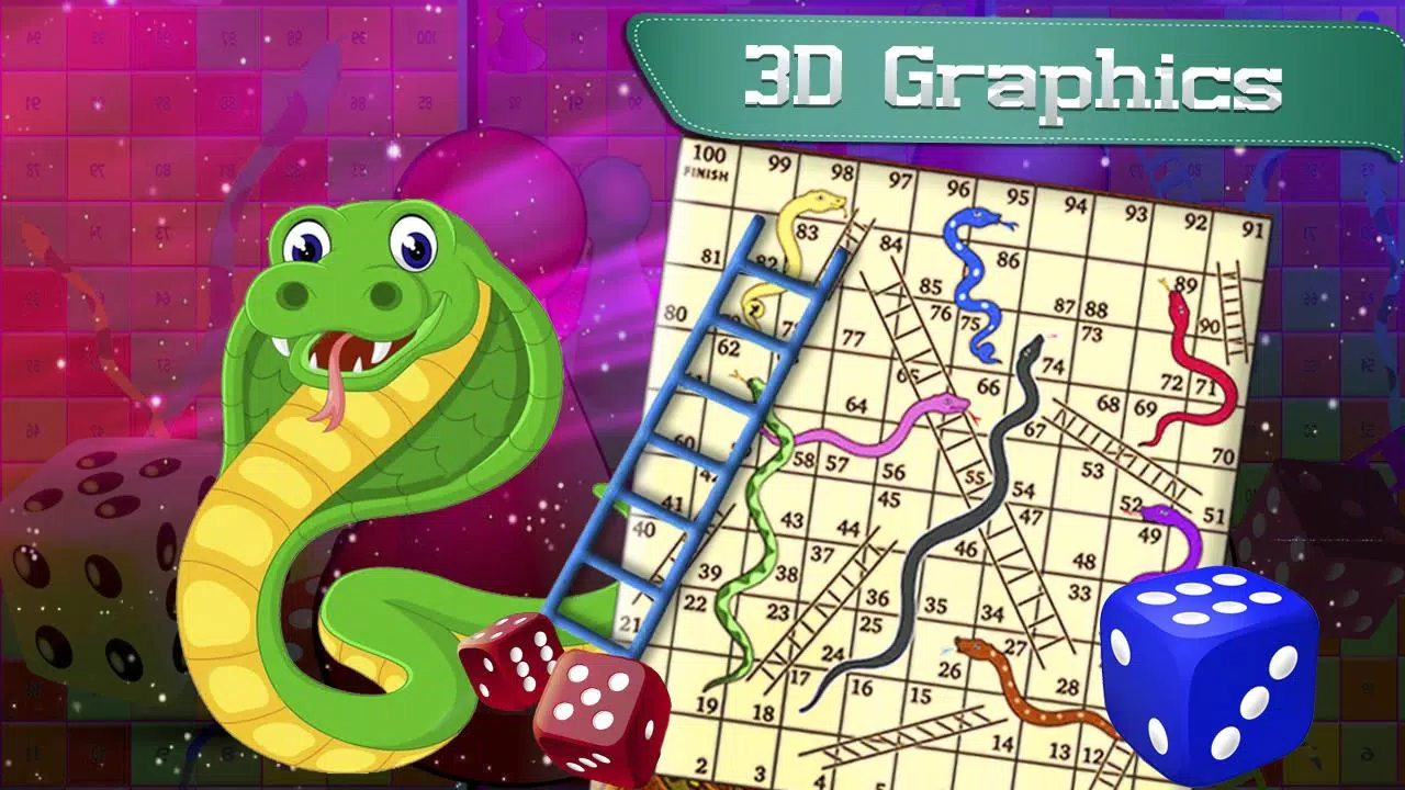 Ludo Snake and Ladder free game ဖန်သားပြင်ဓာတ်ပုံ 1