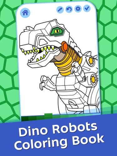 Dino Roboter Färbung Screenshot 1