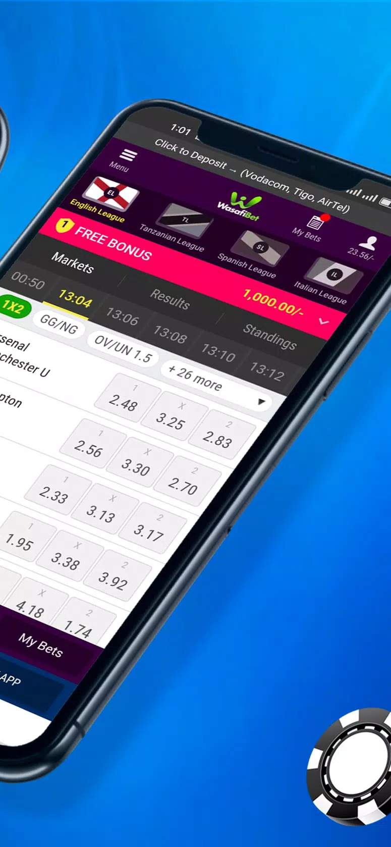 Screenshot Wasafibet - Sportsbook, Casino 4