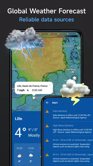 Live Weather & Radar Map ဖန်သားပြင်ဓာတ်ပုံ 1