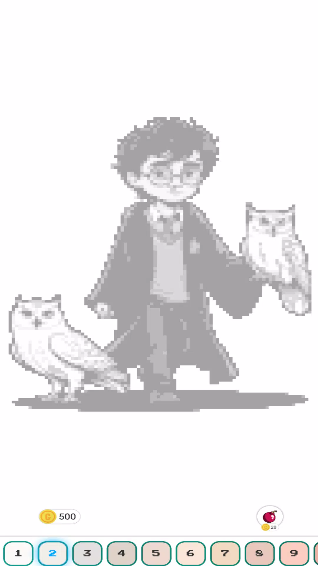 Hogwart Cartoon Pixel Art экрана 1