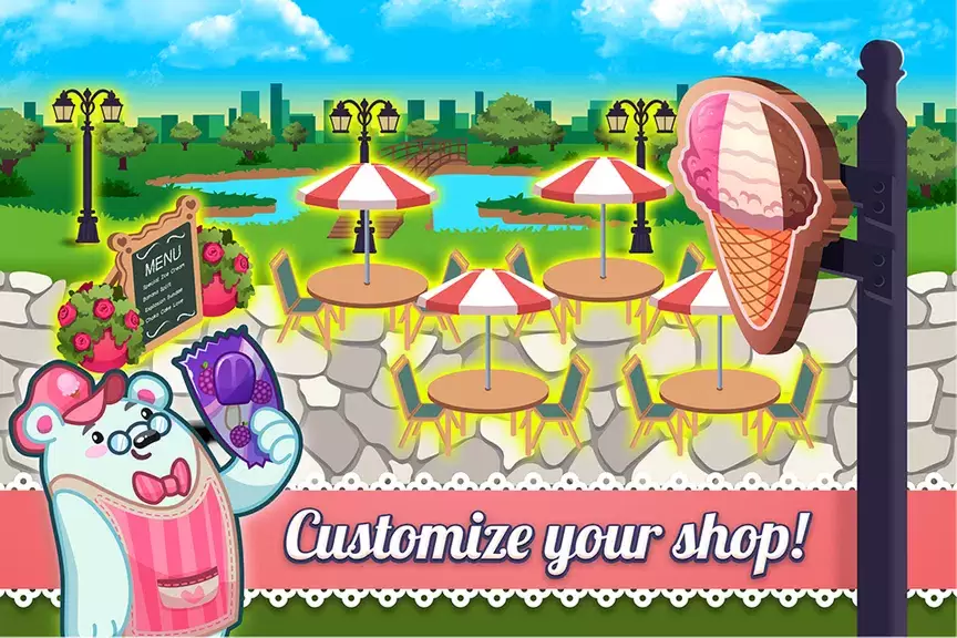 My Ice Cream Shop: Time Manage экрана 2