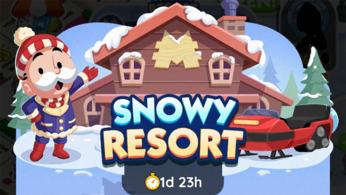 Tutti i premi e le pietre miliari di Snowy Resort in Monopoly Go