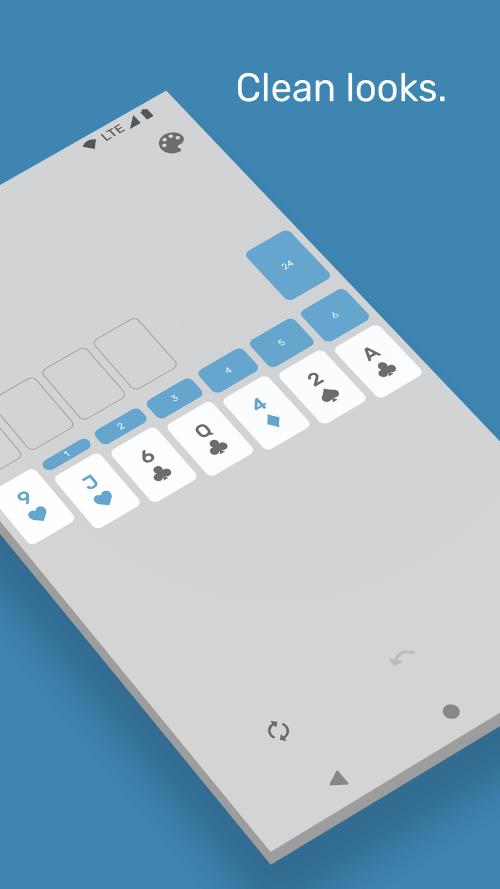 Solitaire - The Clean One captura de pantalla 