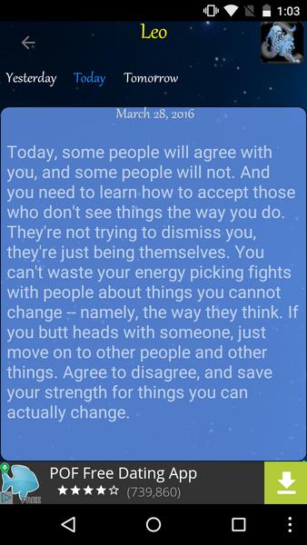 Screenshot Aleksey Daily Horoscope 2