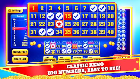 Keno Games Casino Fun Скриншот 2