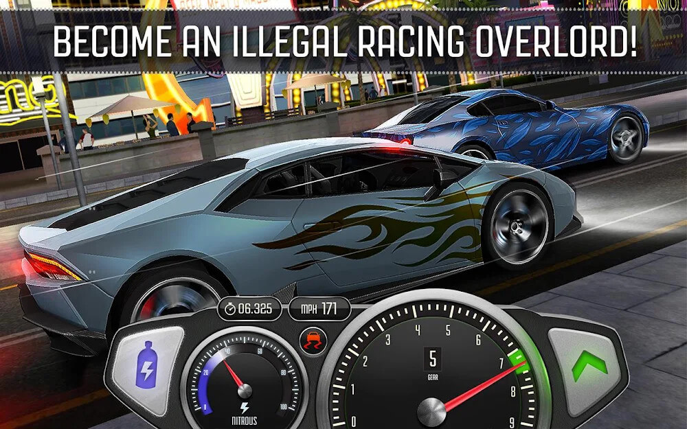 Screenshot Top Speed: Drag & Fast Racing Mod 4