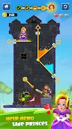 Hero Rescue - Pin Puzzle Games captura de pantalla 