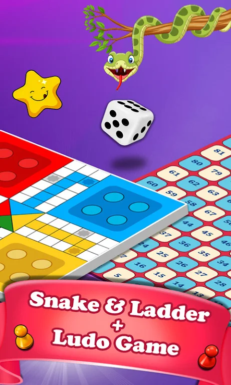 Snakes and Ladders Dice Game captura de pantalla 