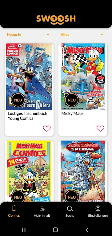 Swoosh Comics screenshot 1