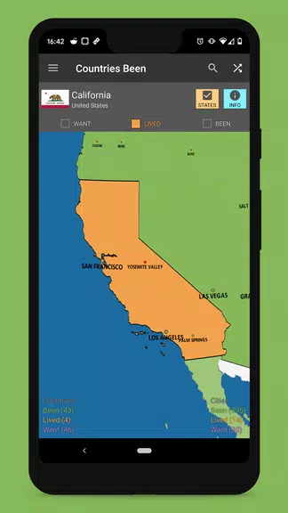 Countries Been: Visited Places screenshot 2