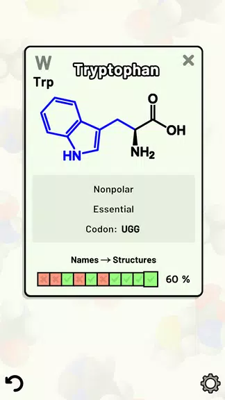 Amino Acid Quiz captura de pantalla 