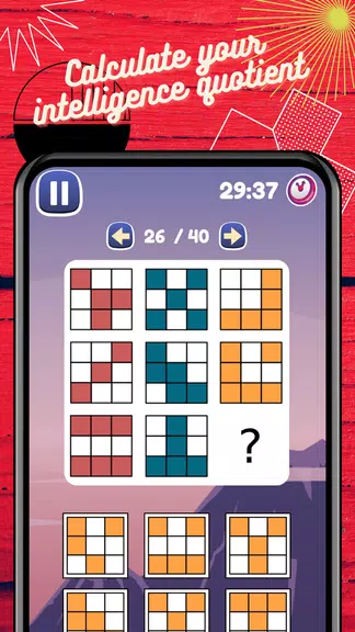 IQ Test: Logic brain training स्क्रीनशॉट 1