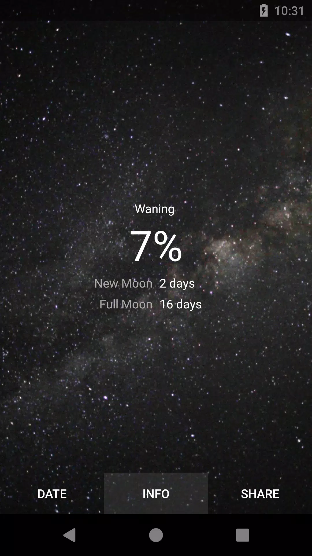 Screenshot MOON - Current Moon Phase 2