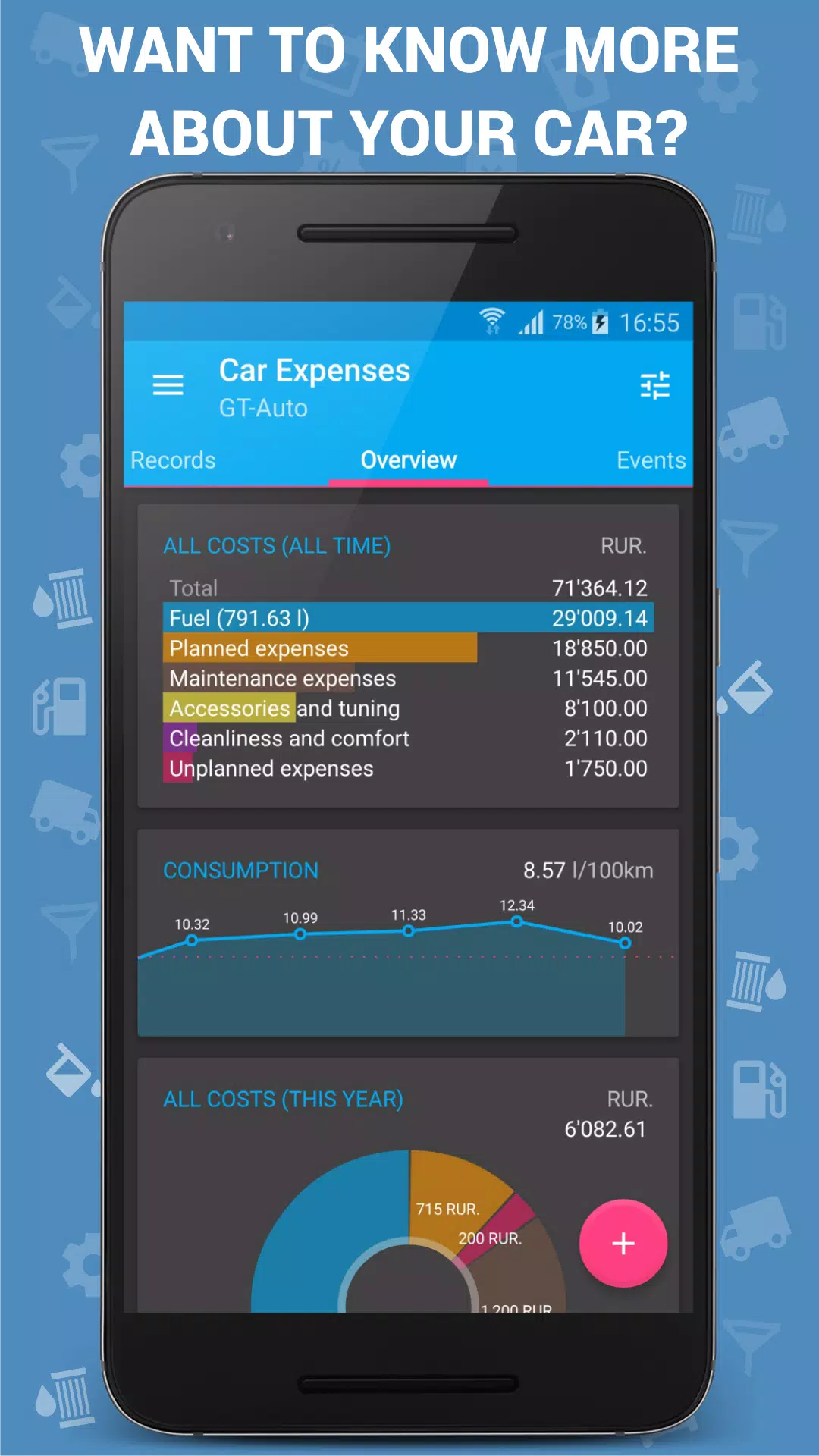 Car Expenses Manager应用截图第1张