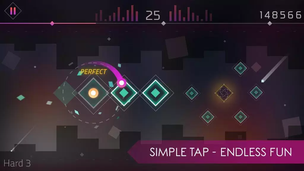 Beat Tiles: Rhythmatic Tap captura de pantalla 