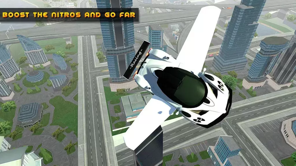 Flying Car Game driving zrzut ekranu 1