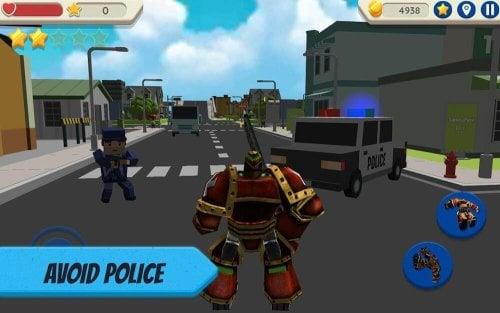 Robot Hero: City Simulator 3D ảnh chụp màn hình 2