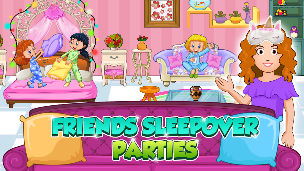 My Home City Pajama Party Screenshot 2