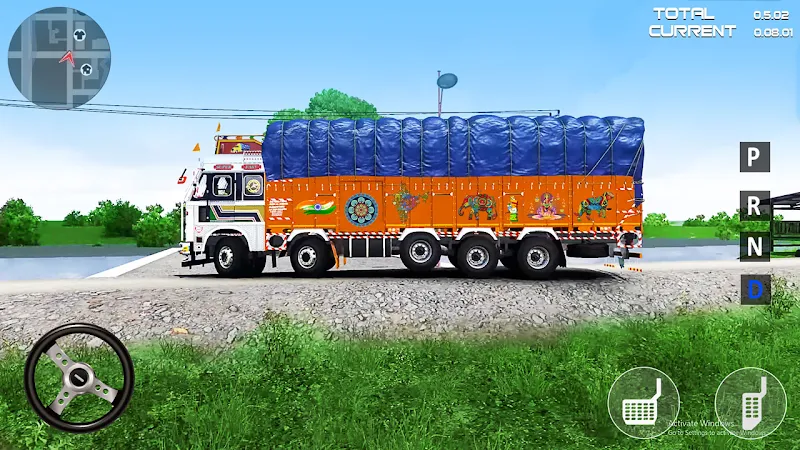 Indian Driver Cargo Truck Game captura de pantalla 