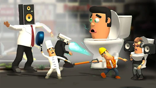 War job: Skbidi toilet Battle ảnh chụp màn hình 2