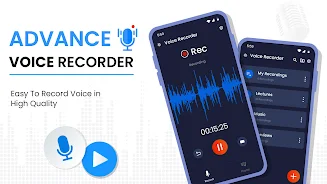 Advance Voice Recorder स्क्रीनशॉट 1