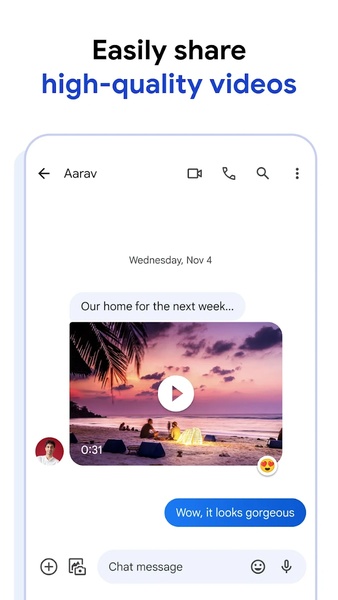 Android Messages ဖန်သားပြင်ဓာတ်ပုံ 4